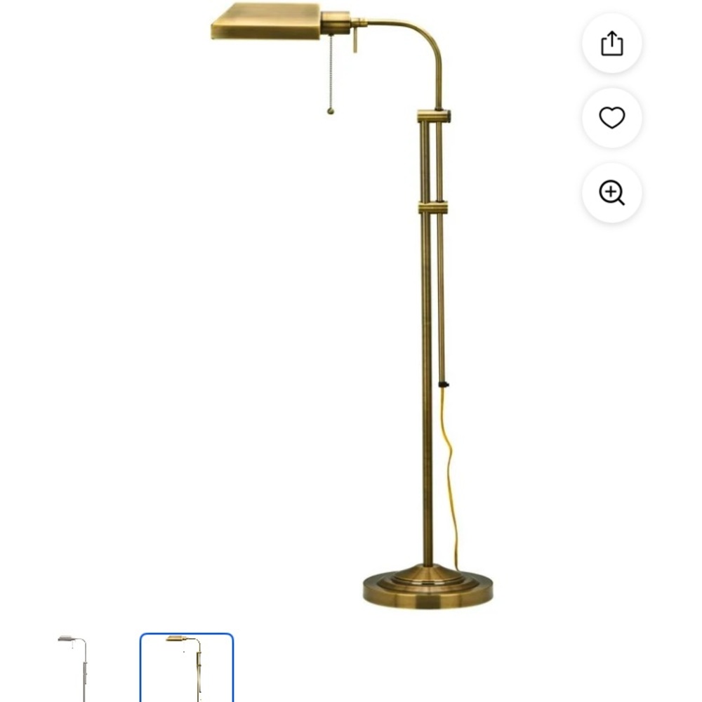Pharmacy light vintage brass finish .
